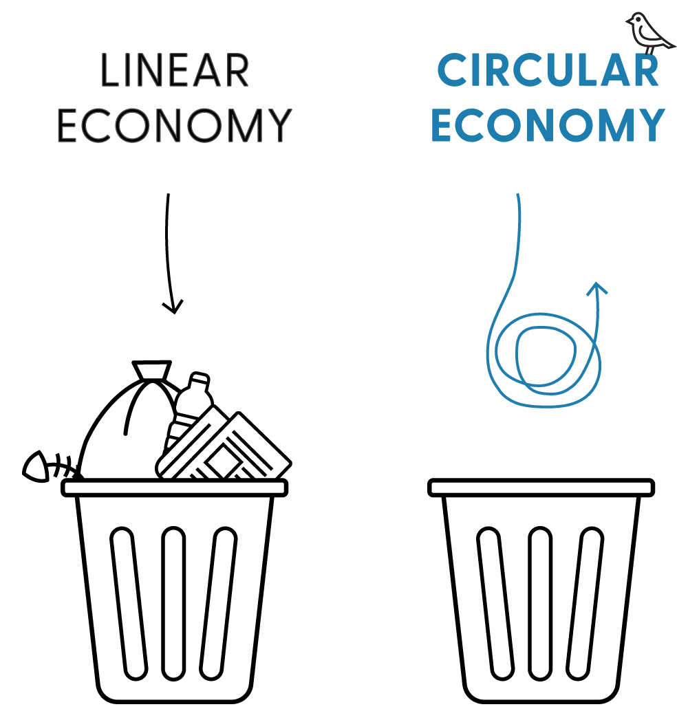 Cicular econonmy graphic.